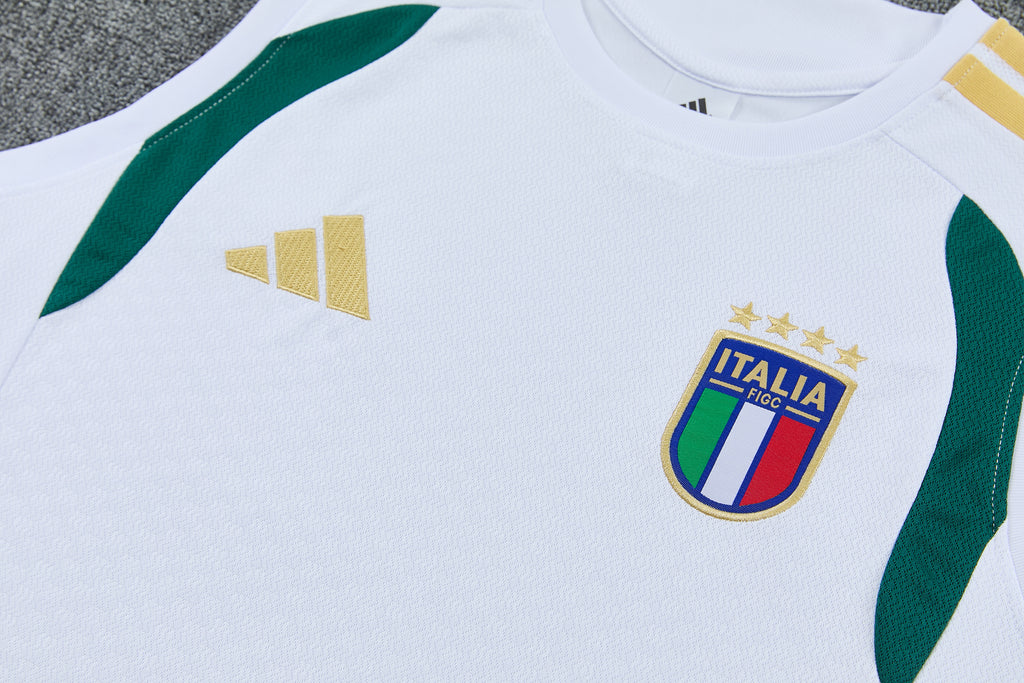 Italy 2026-27 Sleeveless Training Set Men Soccer Kit – White