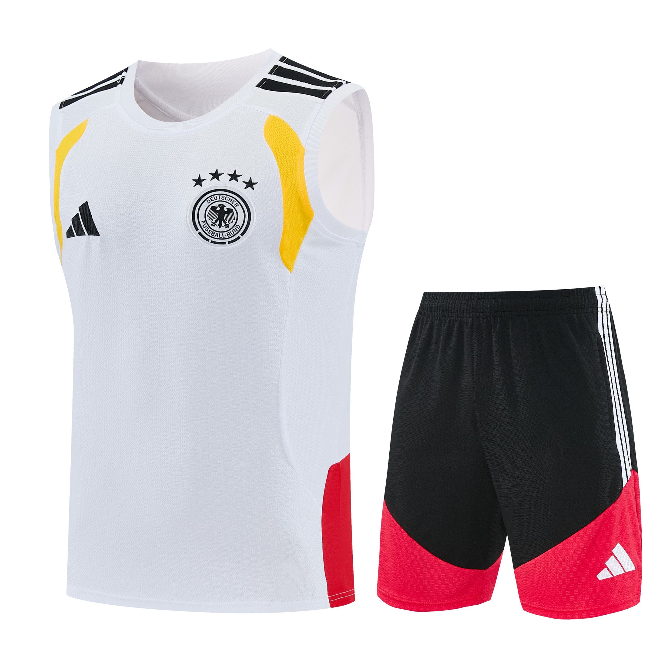Germany 2026-27 Sleeveless Training Set Men Soccer Kit – White