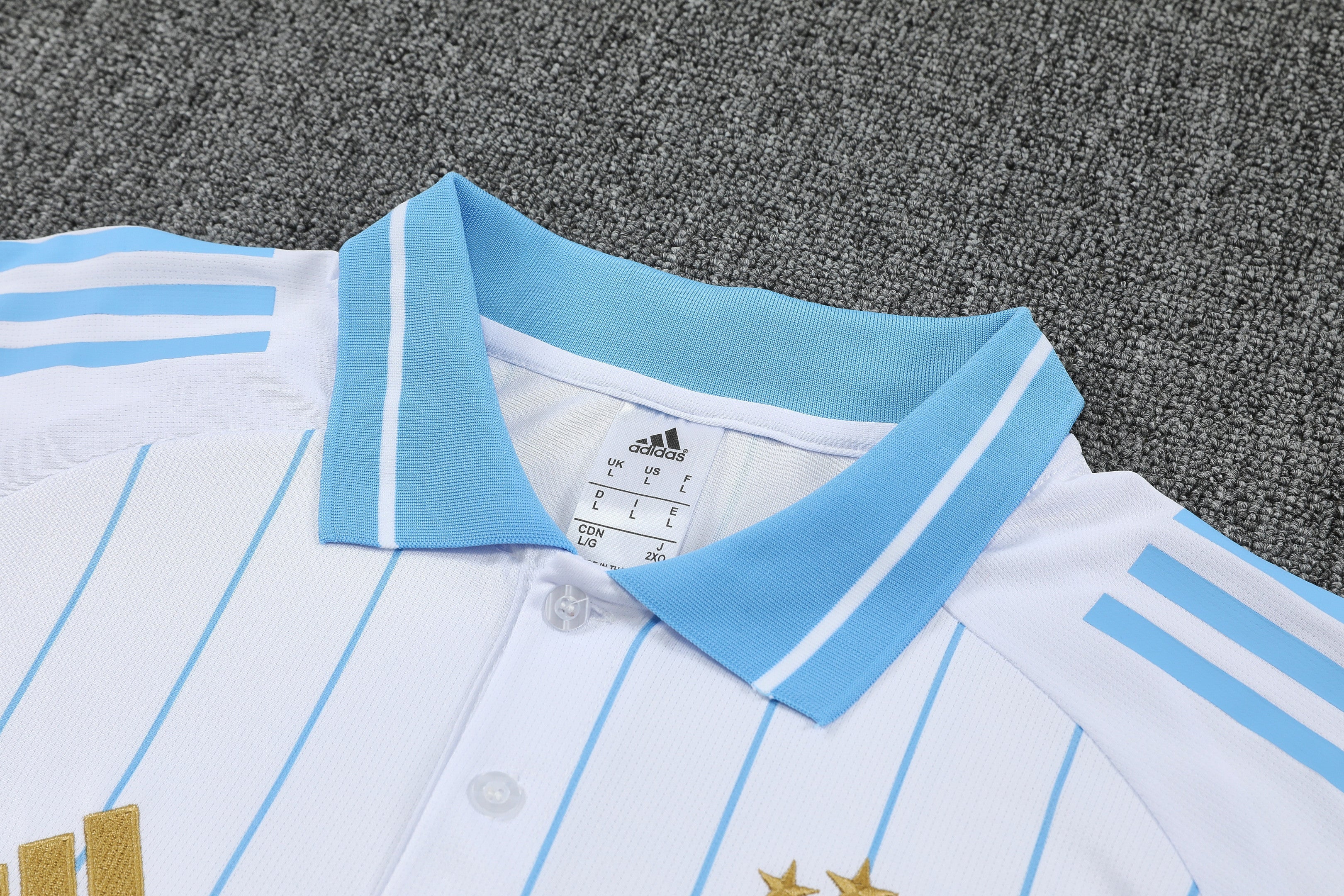 Argentina 2026/27 Men Soccer Polo Training Tracksuit Set – White