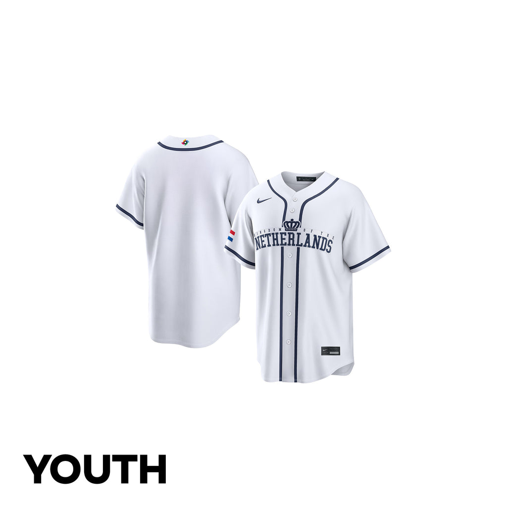 Netherland 2026 World Baseball Classic Road Youth Jersey - White
