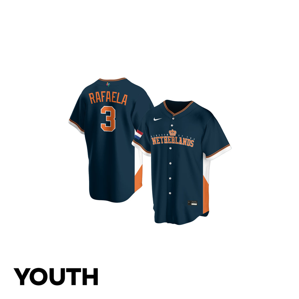Ceddanne Rafaela 3 Netherland 2026 World Baseball Classic Road Youth Jersey - Navy