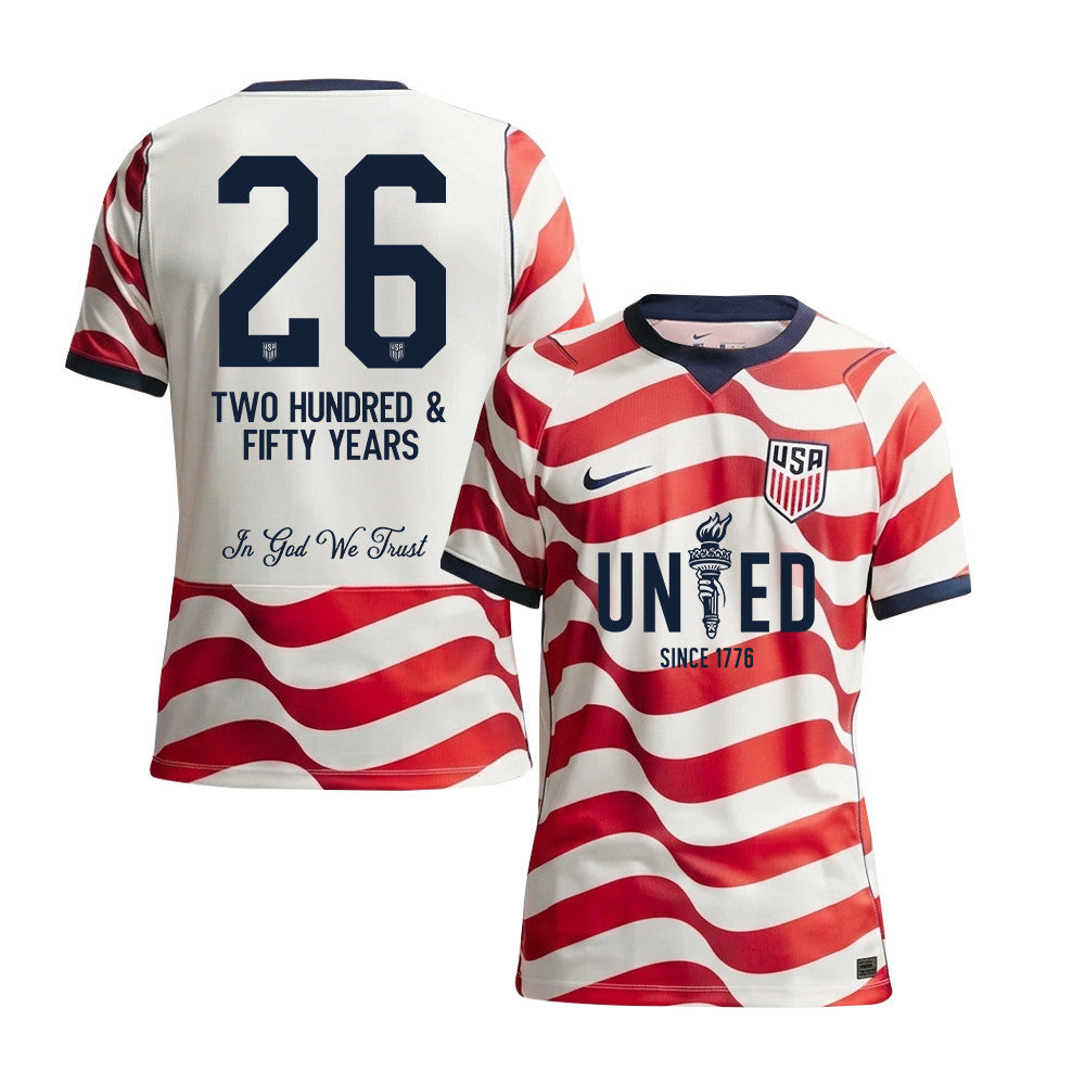USMNT 2026/27 Men Home Jersey – United Since 1776 America 250 Patriotic Jersey