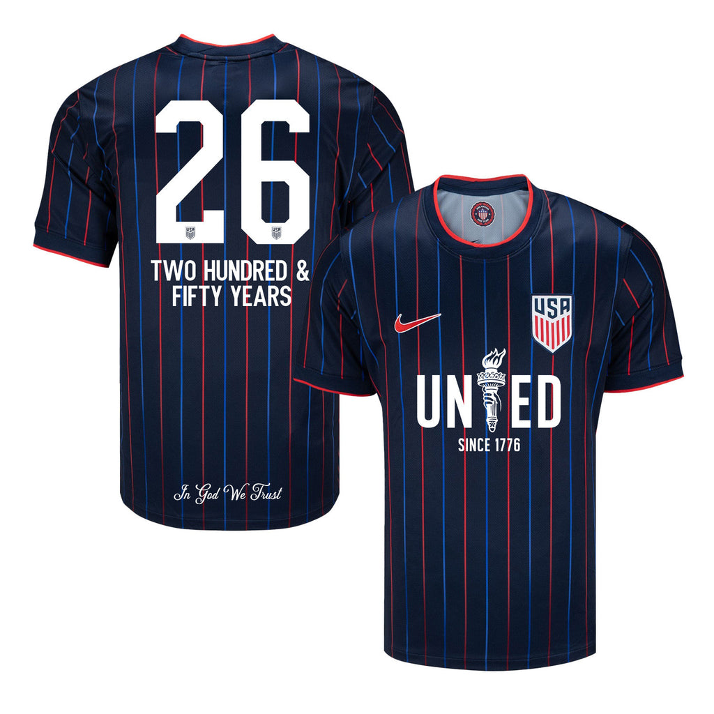 USMNT 2026 Men Away Jersey – United Since 1776 America 250 Patriotic Jersey