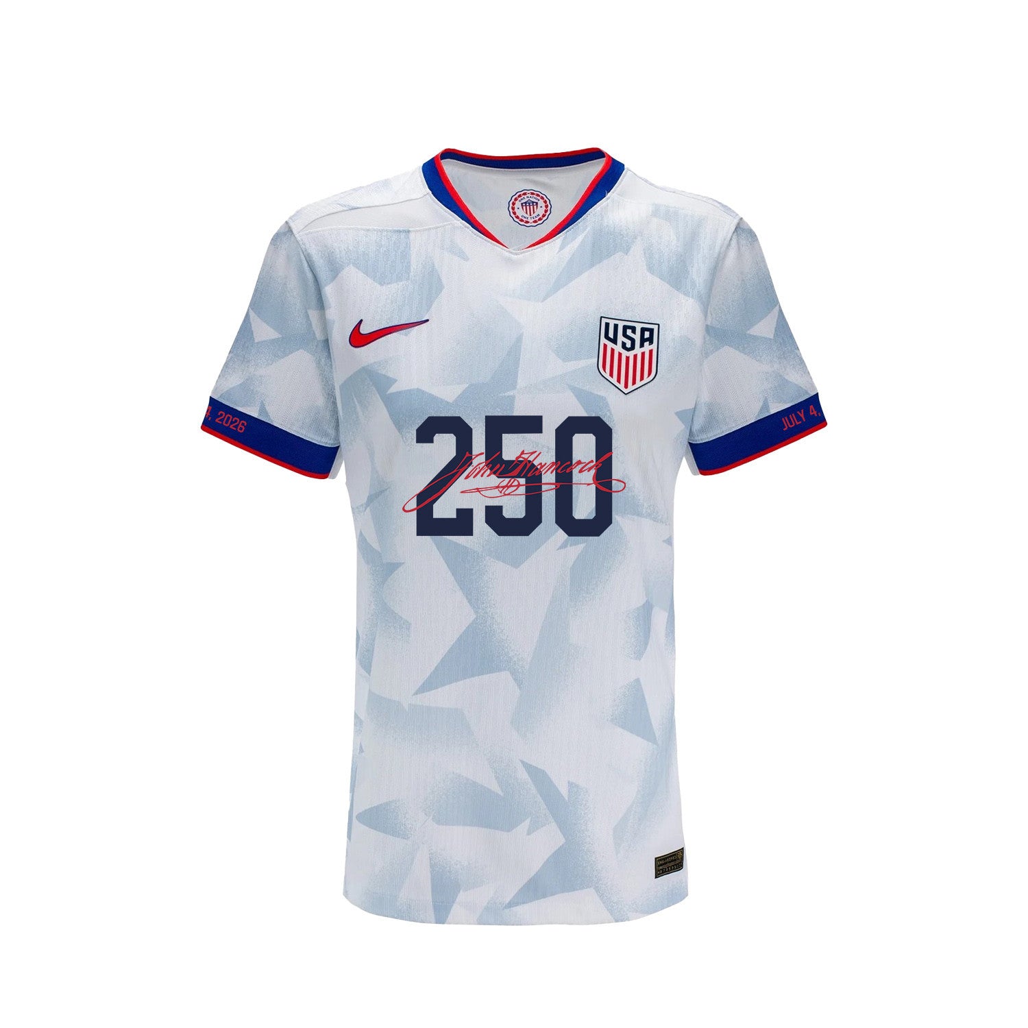 USMNT 2026 Home Soccer Jersey - Independence 26 Patriotic July 4th - Men White