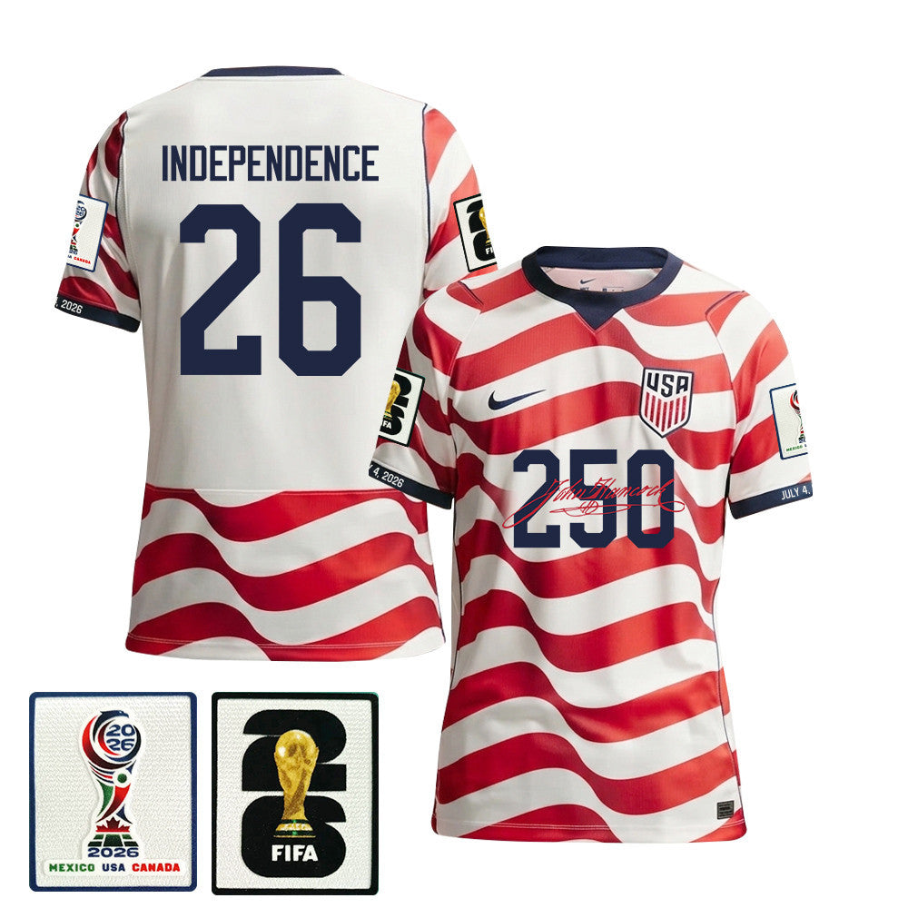 USMNT 2026/27 Home Soccer Jersey - Independence 26 Patriotic July 4th - Men