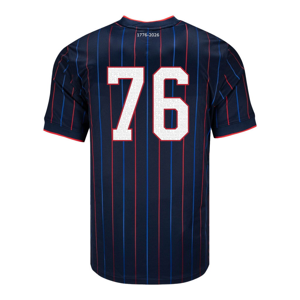 USMNT 2026 Away Soccer Jersey - Patriotic Pinstripe Independence Heritage Design - Men