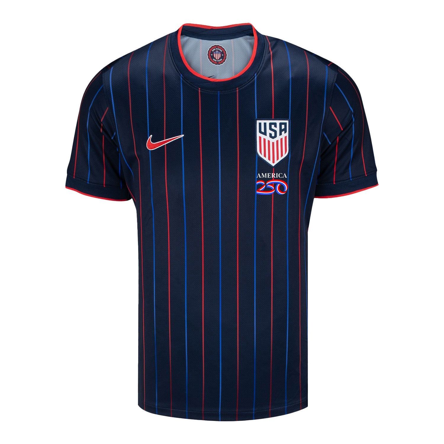 USMNT 2026 Away Soccer Jersey - Patriotic Pinstripe Independence Heritage Design - Men