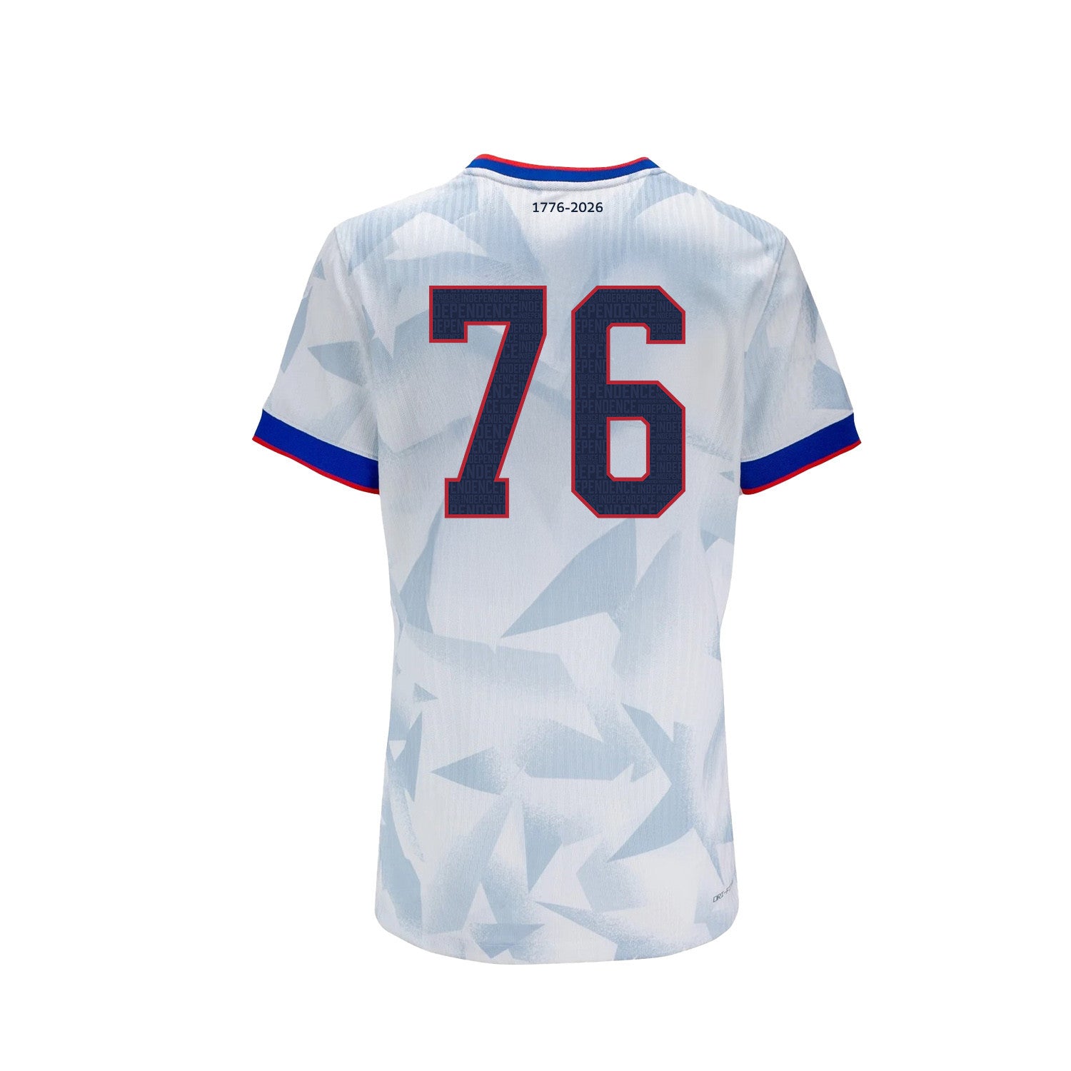 USMNT 2026 Home White Soccer Jersey - Patriotic Pinstripe Independence Heritage Design - Men