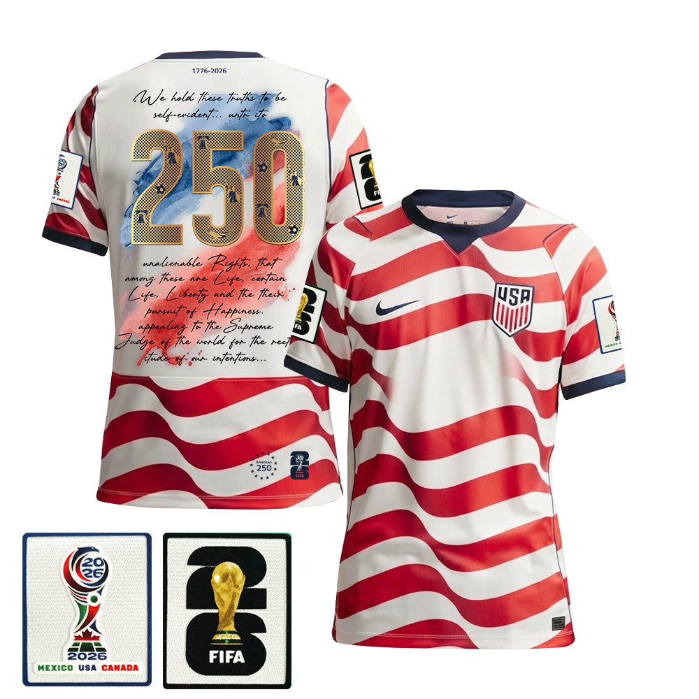USMNT 2026/27 Home Soccer Jersey - USA Freedom Heritage Design