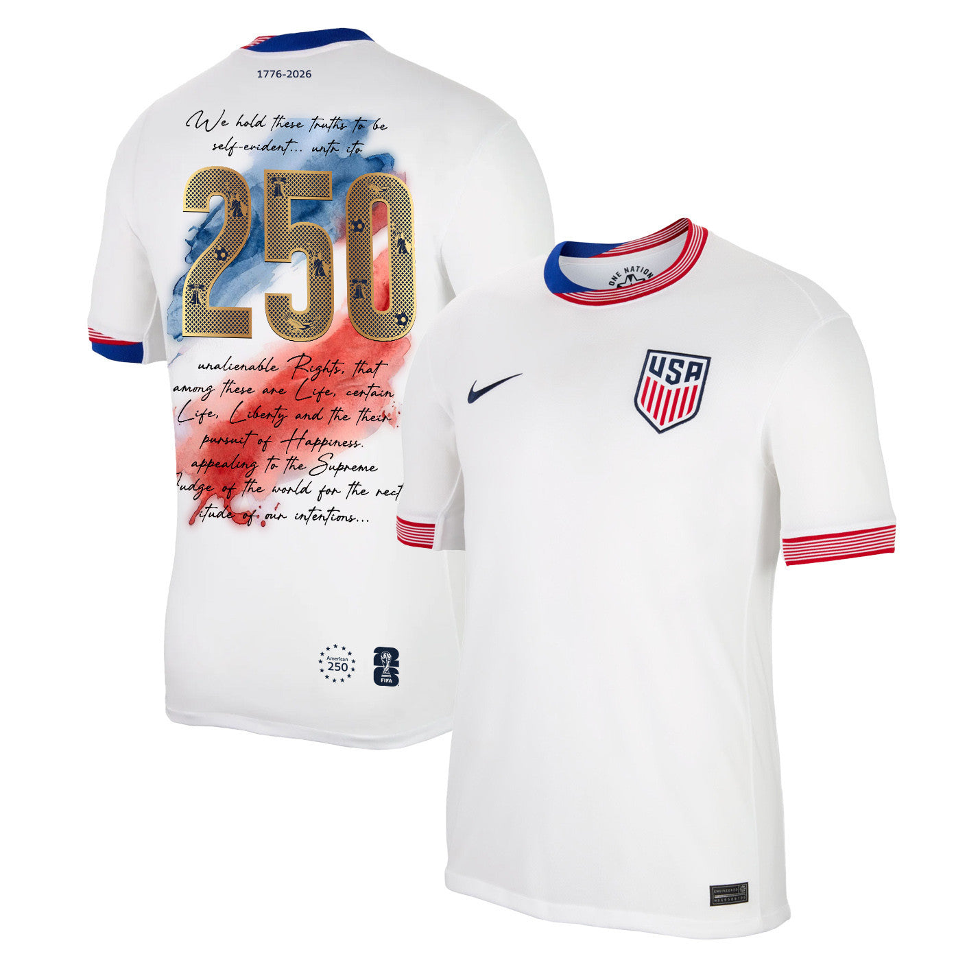 USMNT 2026 Home Soccer Jersey - USA Freedom Heritage Design