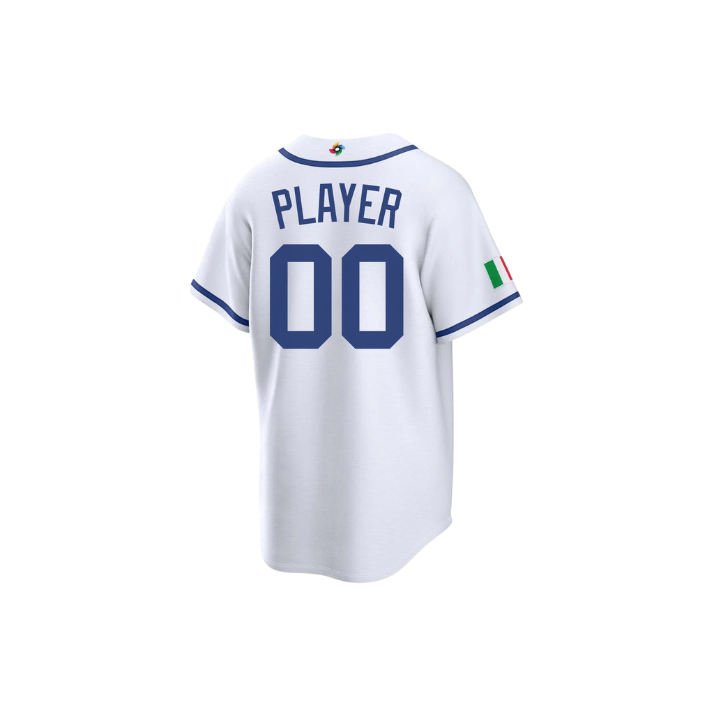 Italia 2026 World Baseball Classic Road Youth Jersey - Customized - White