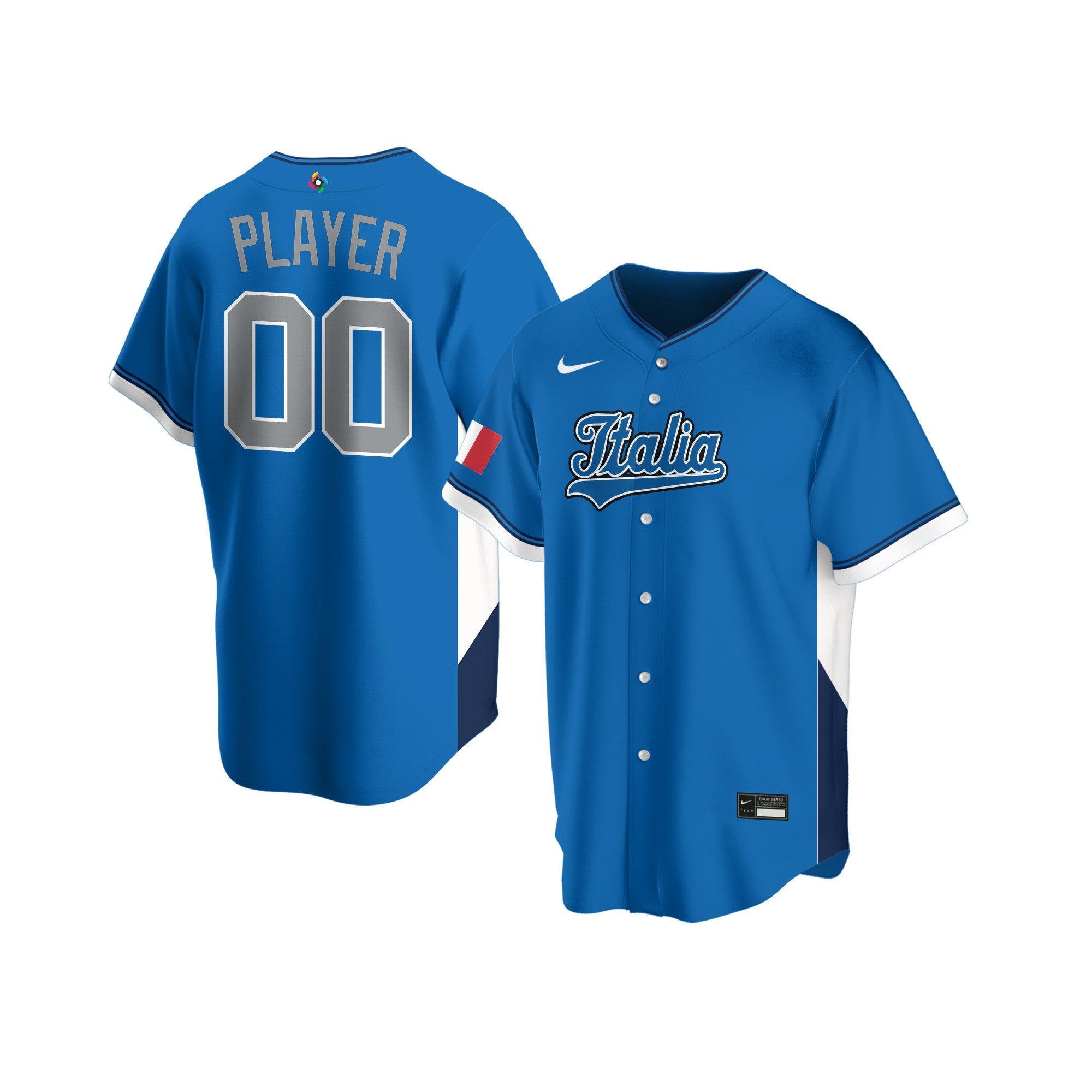 Italia 2026 World Baseball Classic Home Jersey - Customized - Royal