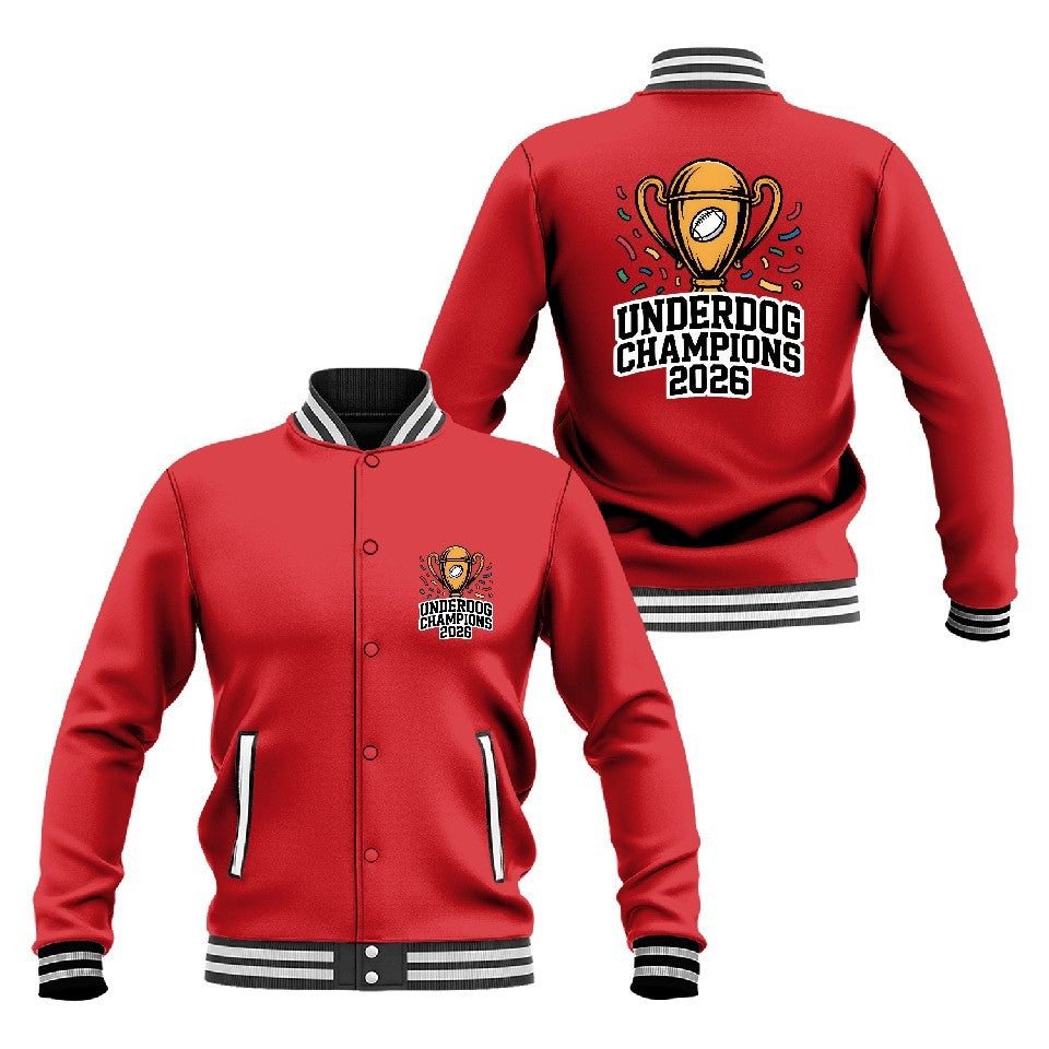 Underdog Champions 2026 Baseball Jacket - All-Over-Printed Jacket