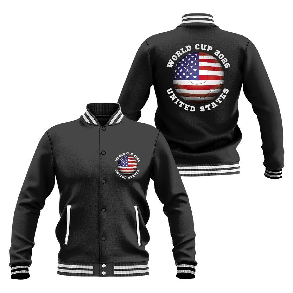 North America 2026 World Cup Unisex Baseball Jacket - All-Over-Printed Jacket