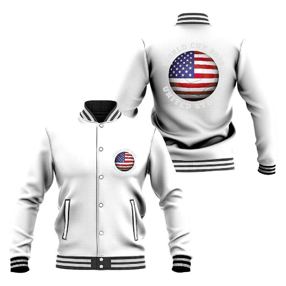 North America 2026 World Cup Unisex Baseball Jacket - All-Over-Printed Jacket