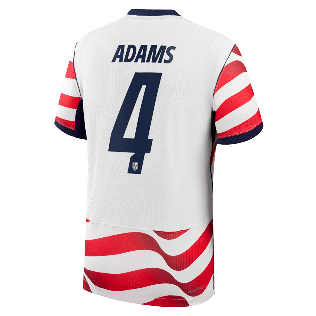 Tyler Adams 4 USMNT 2026 Home Match Jersey - White, Men