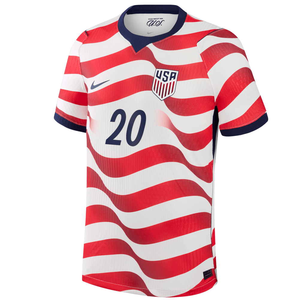Folarin Balogun 20 USMNT 2026 Home Match Jersey - White, Men