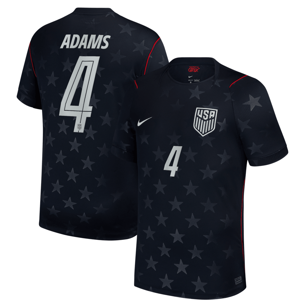 Tyler Adams 4 USMNT 2026 Away Stadium Jersey - Blue, Men