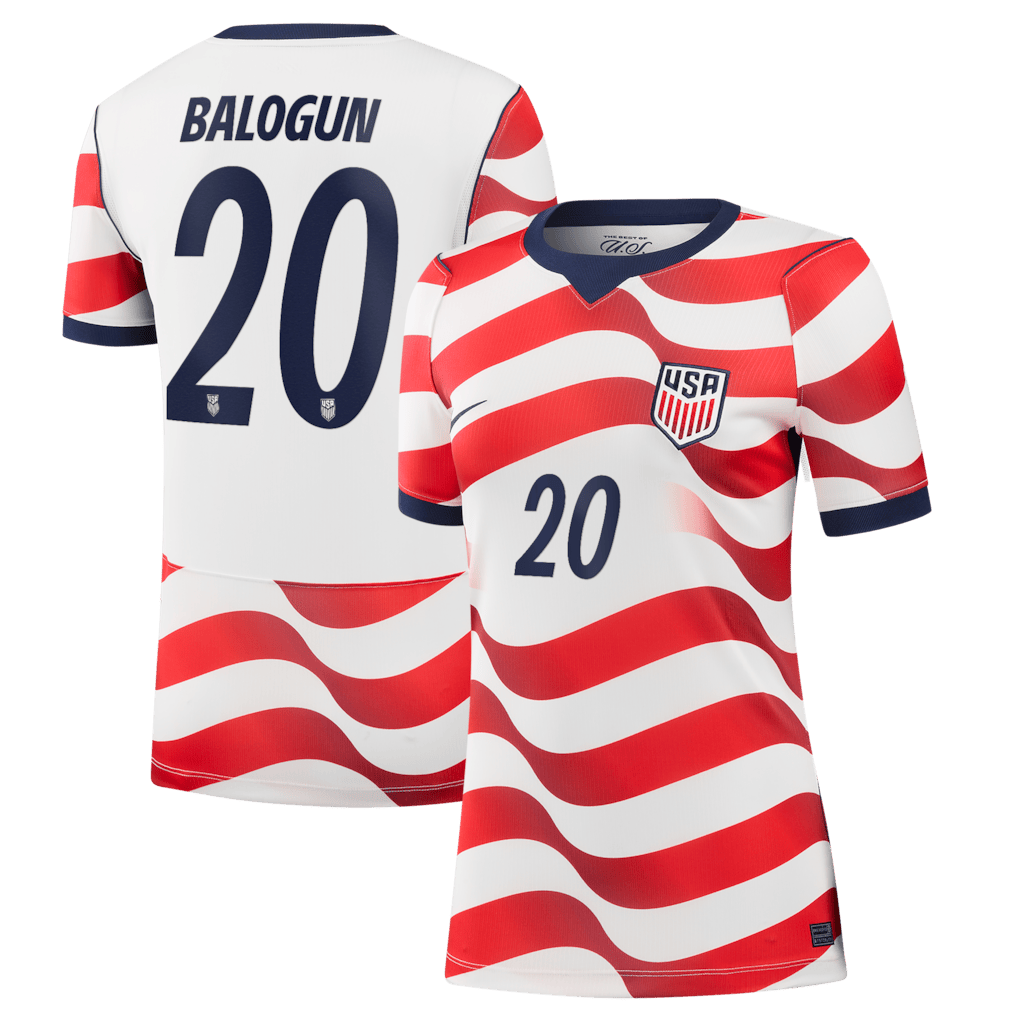 Folarin Balogun 20 USMNT Women's 2026 Home Stadium Jersey - White