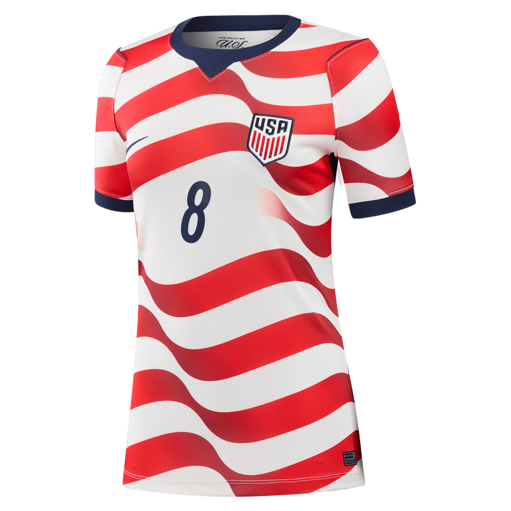 Weston McKennie 8 USMNT Women's 2026 Home Stadium Jersey - White
