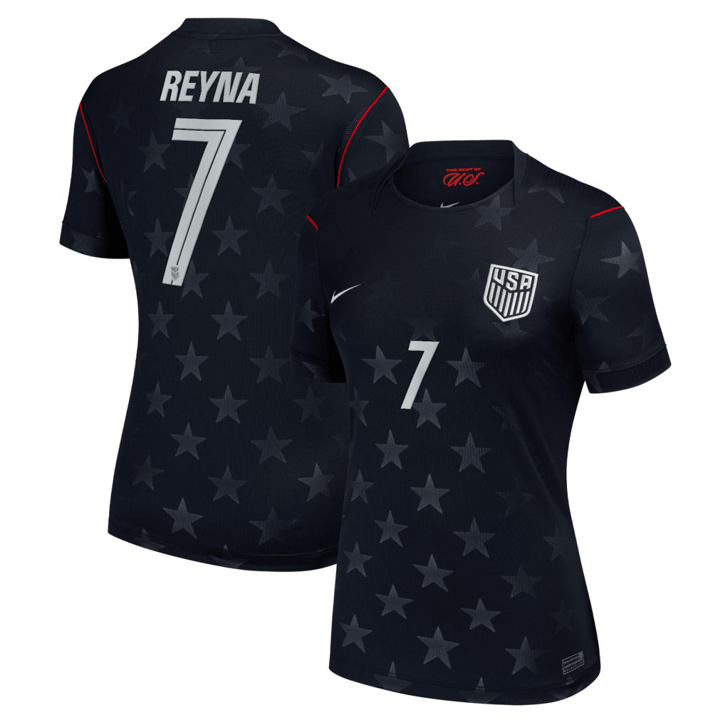 Giovanni Reyna 7 USMNT Women's 2026 Away Stadium Jersey - Blue