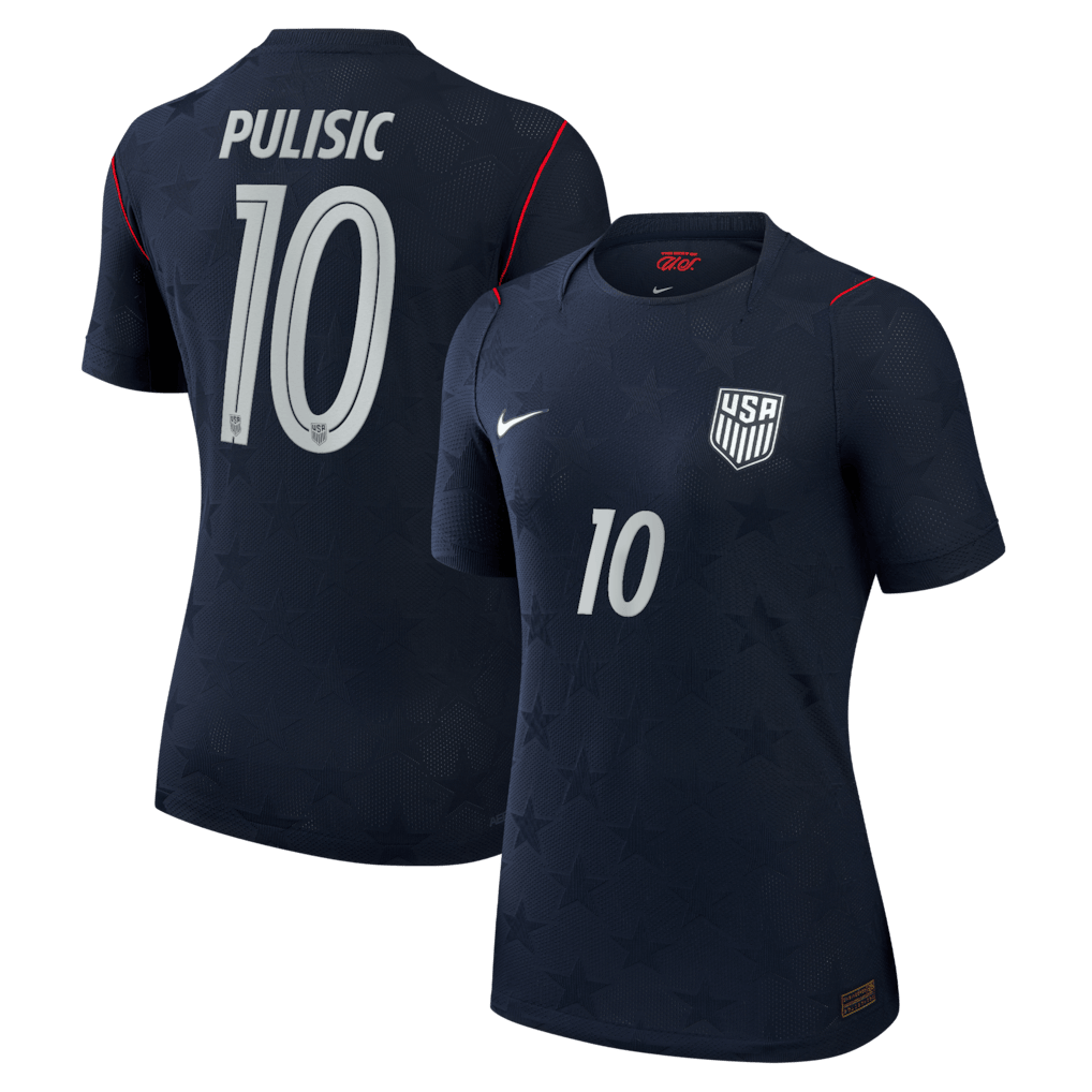 Christian Pulisic 10 USMNT Women's 2026 Away Match Jersey - Blue
