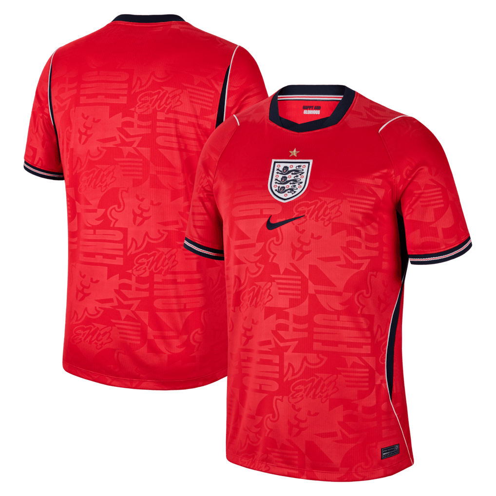 England National Team 2026 Away Stadium Men Jersey - Red