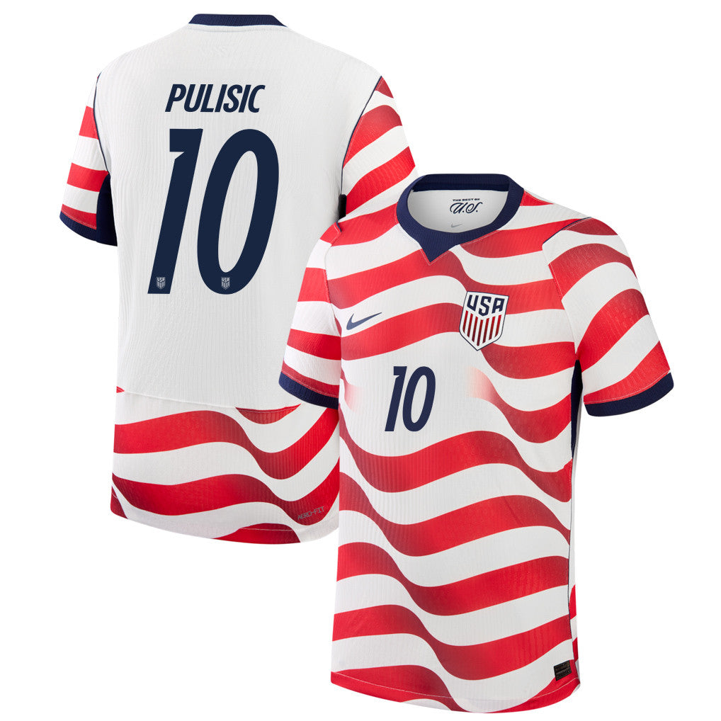 Christian Pulisic 10 USMNT 2026 Home Match Jersey - White, Men