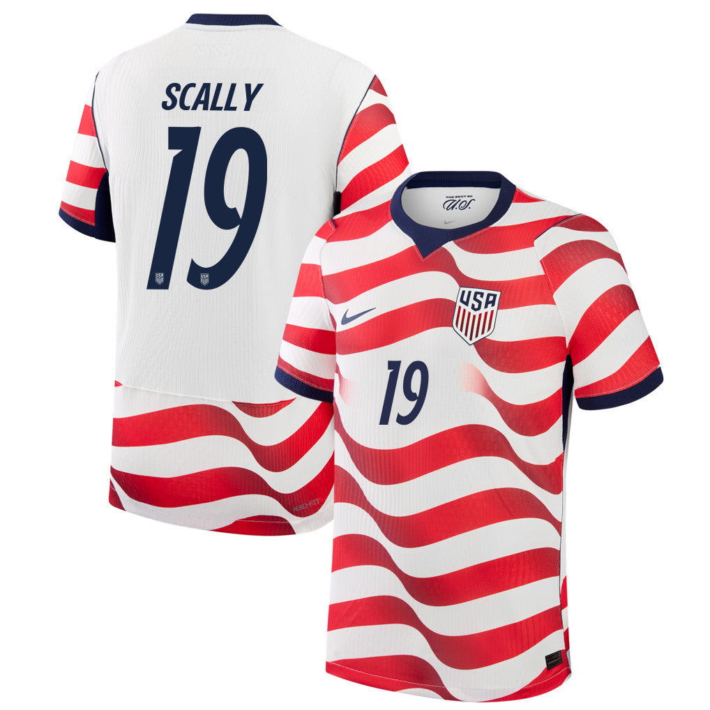 Joe Scally 19 USMNT 2026 Home Match Jersey - White, Men