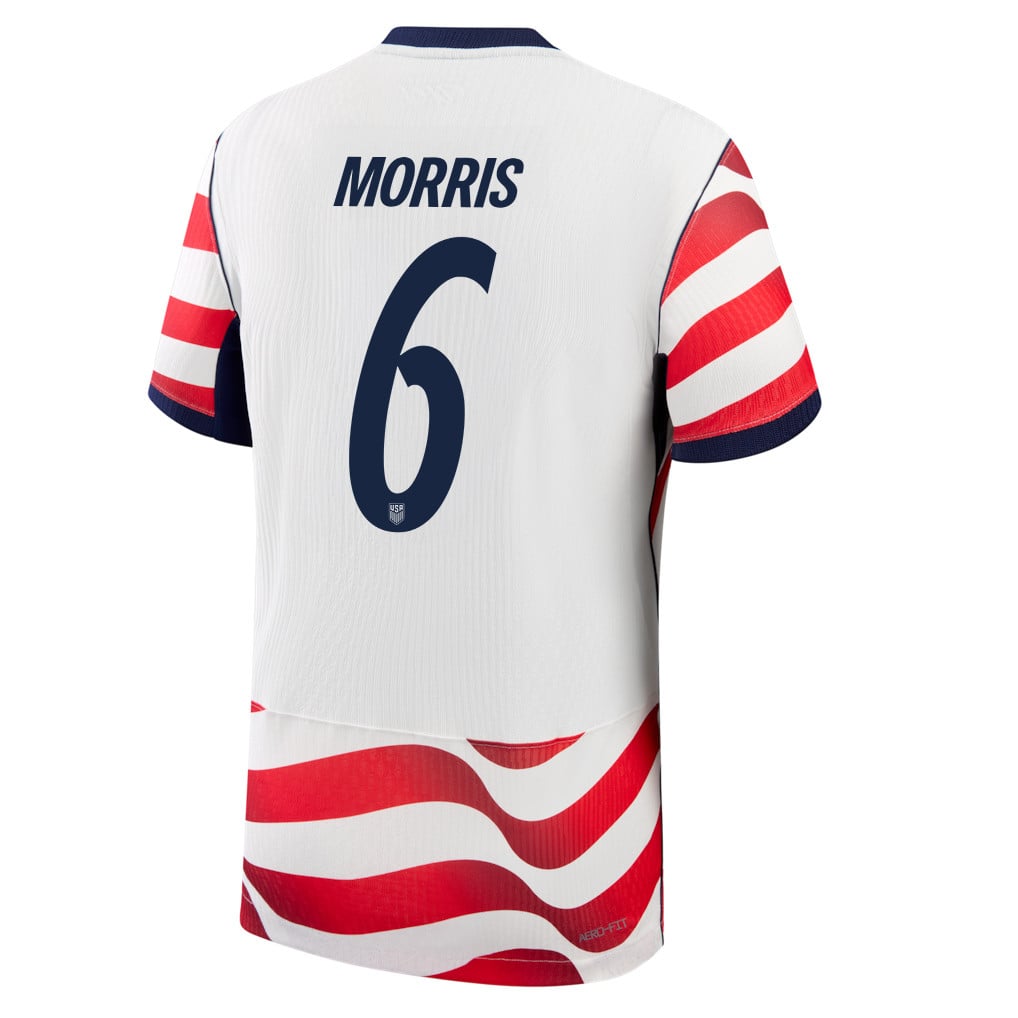 Cristian Roldan 6 USMNT 2026 Home Match Jersey - White, Men