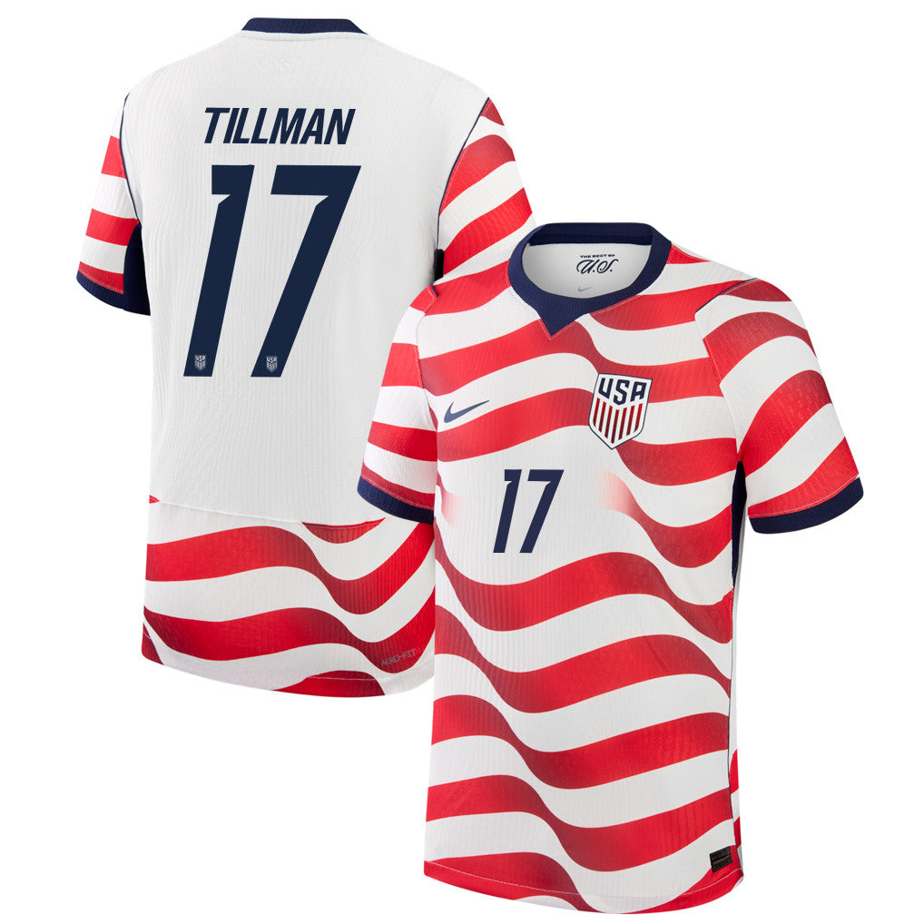 Malik Tillman 17 USMNT 2026 Home Match Jersey - White, Men