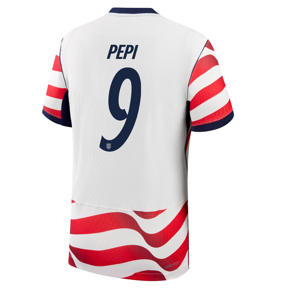 Ricardo Pepi 9 USMNT 2026 Home Match Jersey - White, Men
