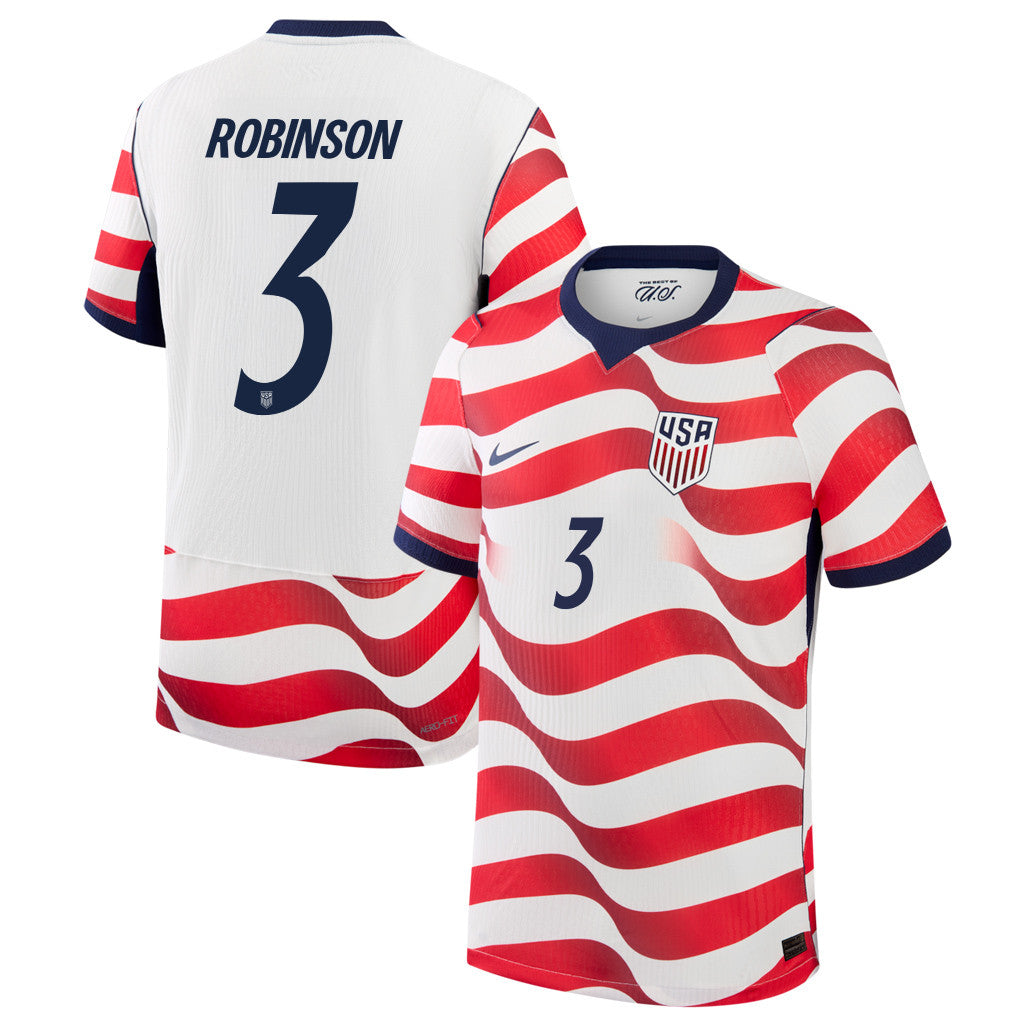 Antonee Robinson 3 USMNT 2026 Home Match Jersey - White, Men
