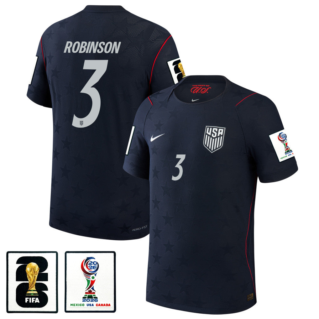 Antonee Robinson 3 USMNT 2026 Away Match Jersey - Blue Men