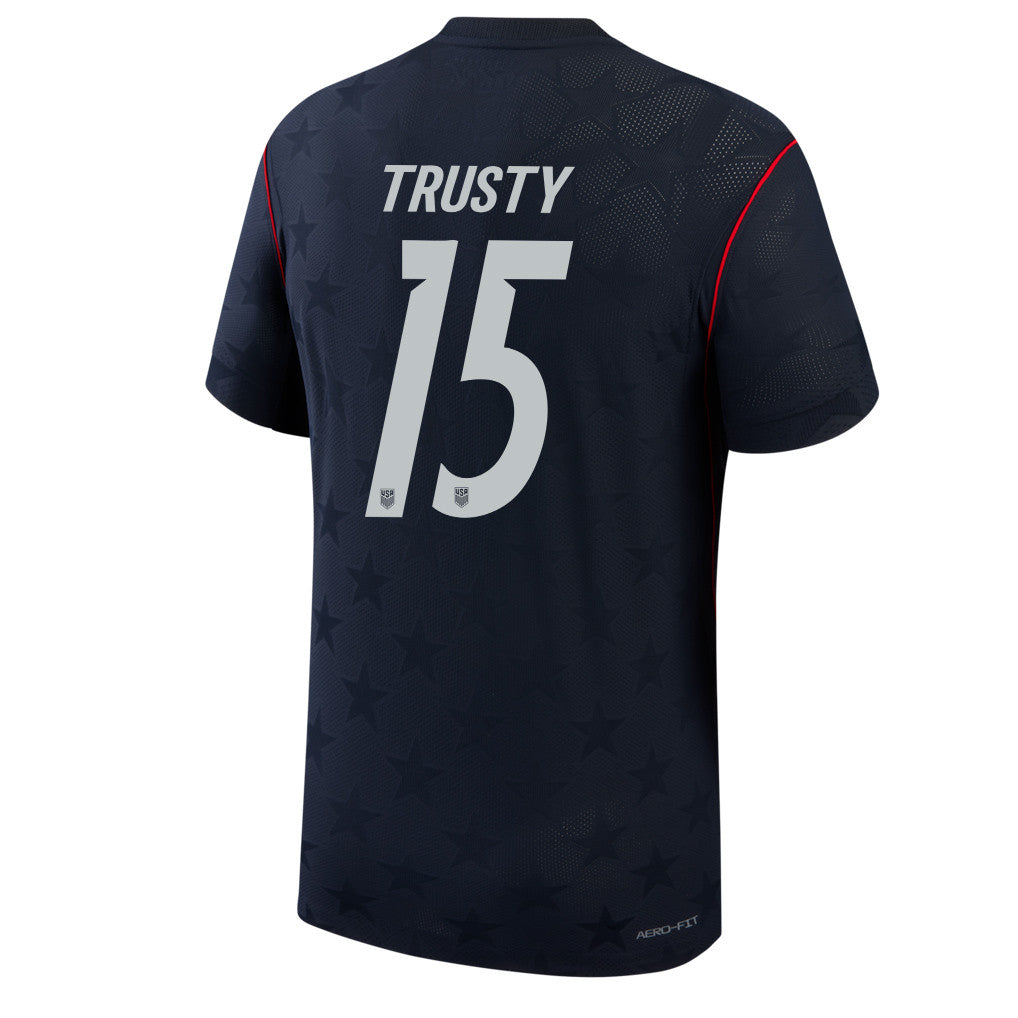 Auston Trusty 15 USMNT 2026 Away Match Jersey - Blue Men