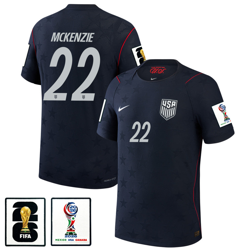 Mark McKenzie 22 USMNT 2026 Away Match Jersey - Blue Men