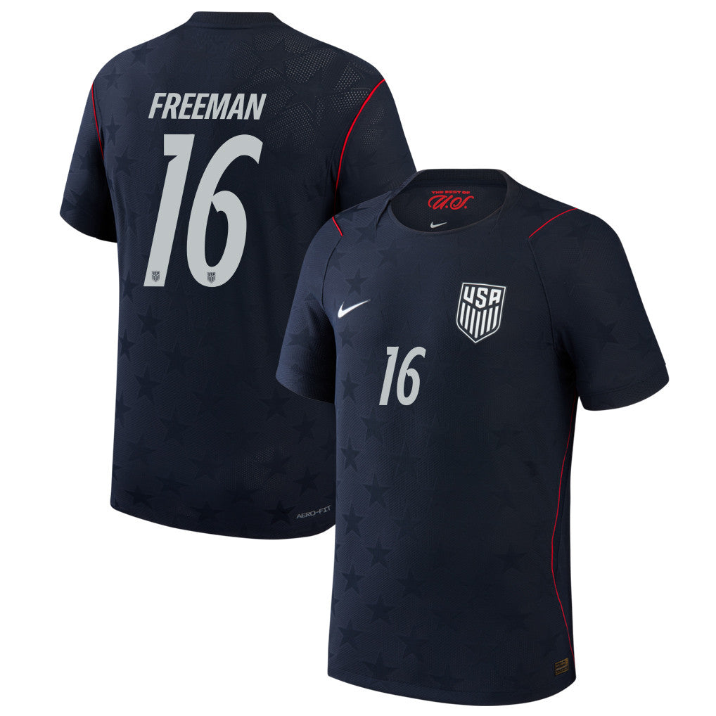 Alex Freeman 16 USMNT 2026 Away Match Jersey - Blue Men