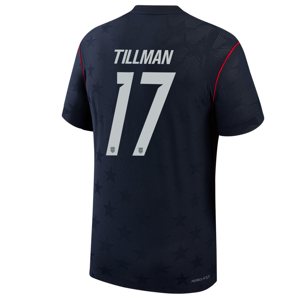 Malik Tillman 17 USMNT 2026 Away Match Jersey - Blue Men