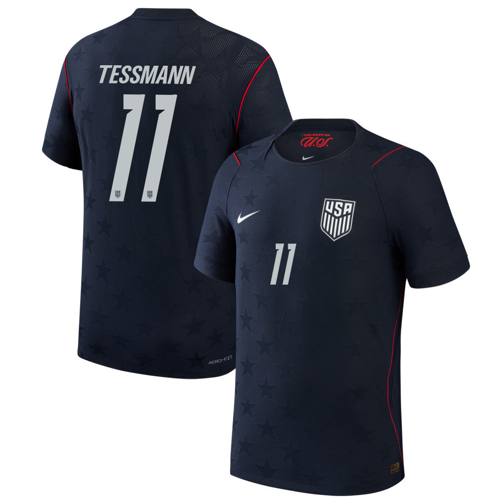 Tanner Tessmann 11 USMNT 2026 Away Match Jersey - Blue Men