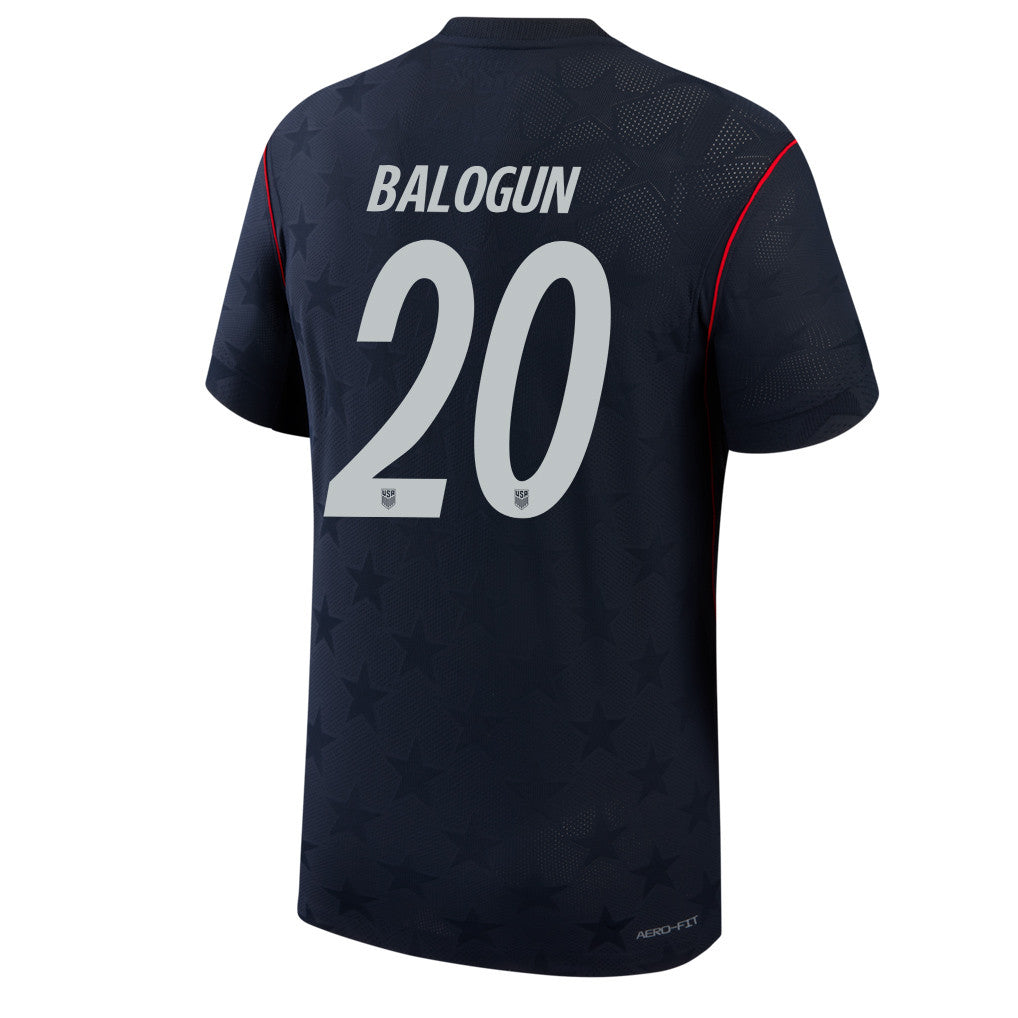 Folarin Balogun 20 USMNT 2026 Away Match Jersey - Blue Men