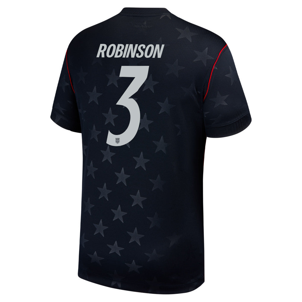 Antonee Robinson 3 USMNT 2026 Away Stadium Game Jersey - Blue Men