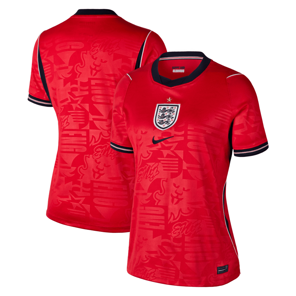 England National Team Women's 2026 Away Stadium Jersey - Red