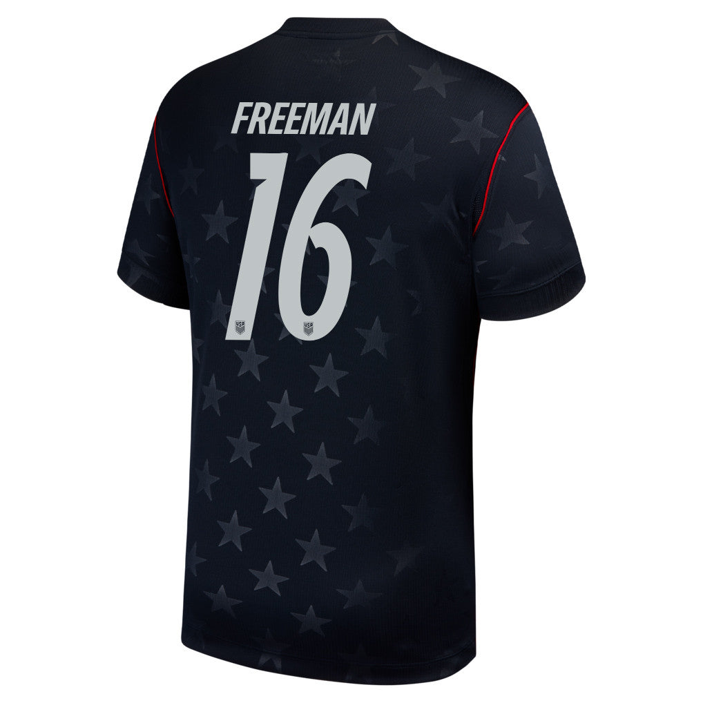 Alex Freeman 16 USMNT 2026 Away Stadium Game Jersey - Blue Men