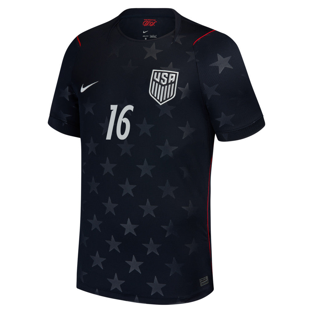 Alex Freeman 16 USMNT 2026 Away Stadium Game Jersey - Blue Men