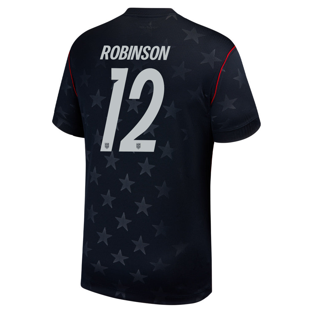 Miles Robinson 12 USMNT 2026 Away Stadium Game Jersey - Blue Men