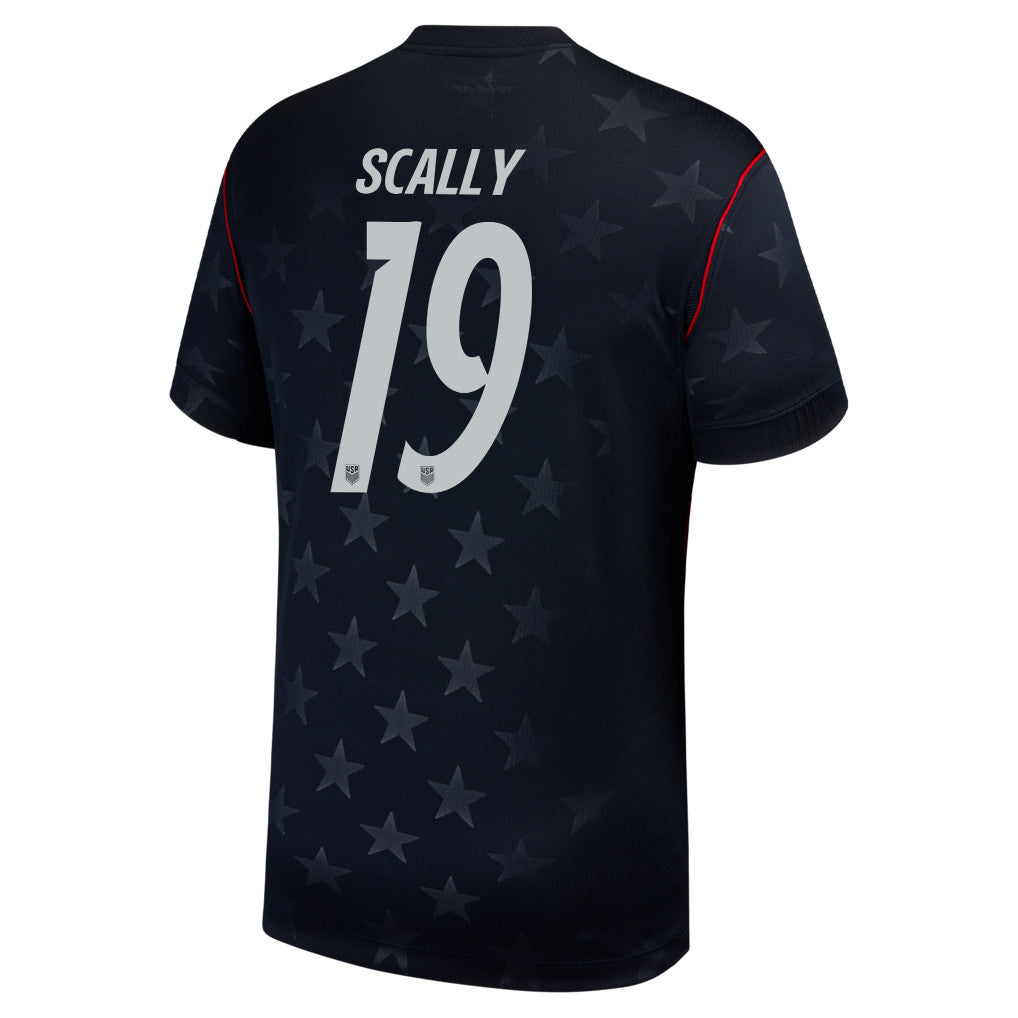 Joe Scally 19 USMNT 2026 Away Stadium Game Jersey - Blue Men