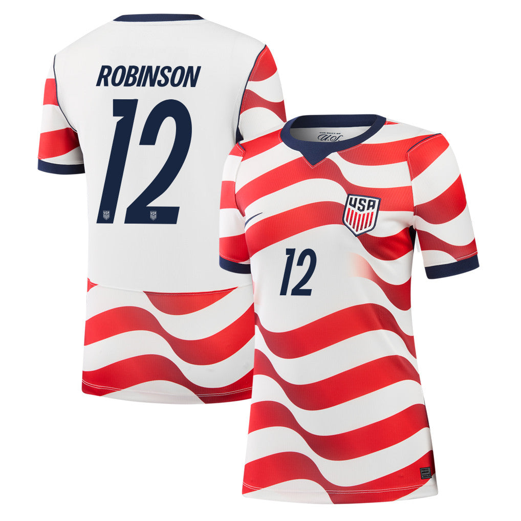 Miles Robinson 12 USMNT 2026 Women's Home Jersey - White