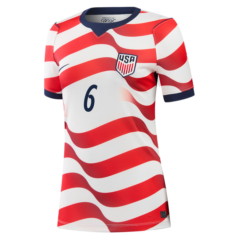 Cristian Roldan 6 USMNT 2026 Women's Home Jersey - White