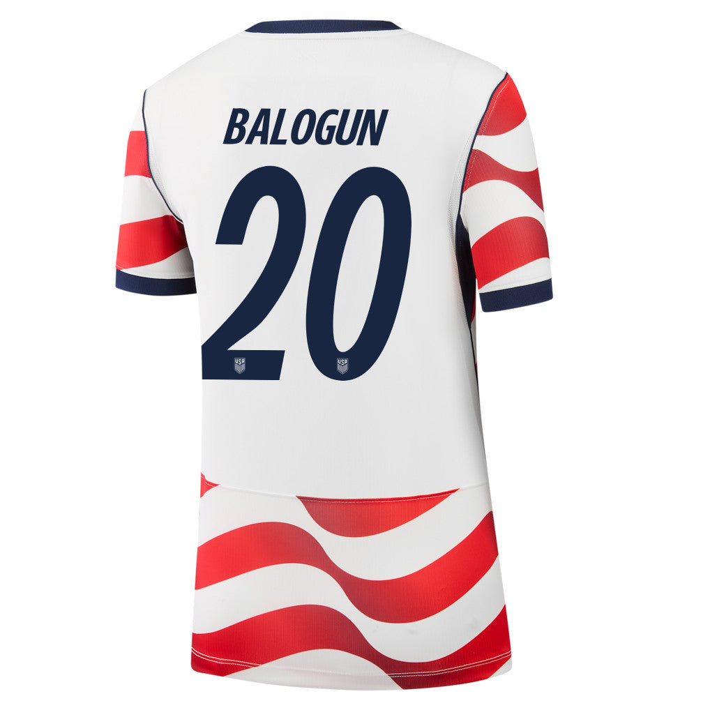 Folarin Balogun 20 USMNT 2026 Women's Home Jersey - White