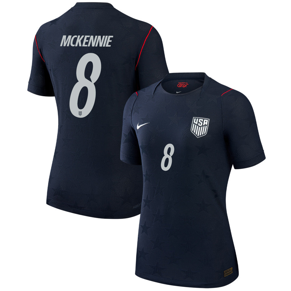 Weston McKennie 8 USMNT 2026 Women's Away Match Jersey - Black